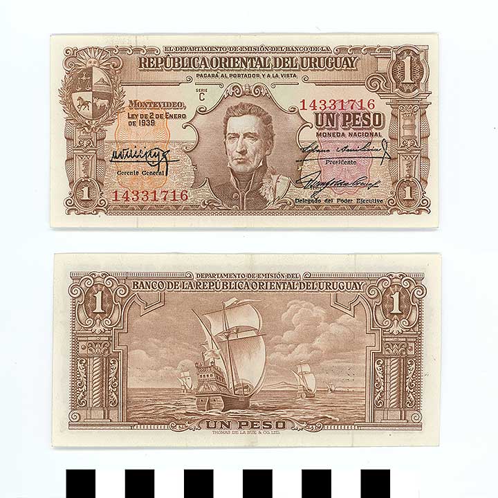 Thumbnail of Bank Note: Uruguay, 1 Peso (1992.23.2266)