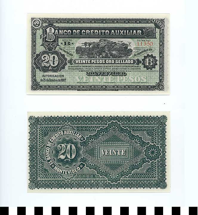 Thumbnail of Bank Note: Uruguay, 20 Pesos (1992.23.2281)