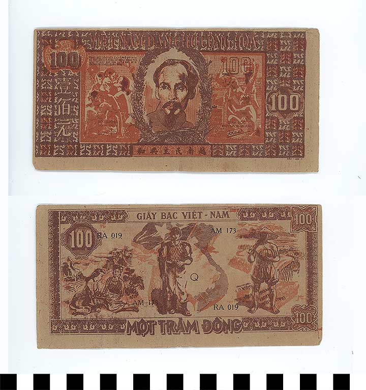 Thumbnail of Bank Note: Vietnam, 100 Dong (1992.23.2307)