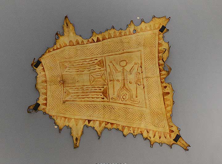Thumbnail of Painting on Cow Hide  (1993.10.0001)