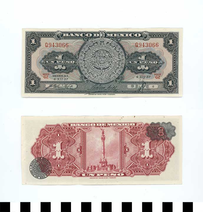Thumbnail of Bank Note: Mexico, 1 Peso (1998.03.0735)