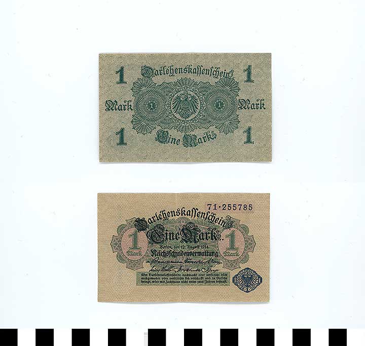 Thumbnail of Bank Note: Germany, 1 Mark (1998.03.0740)