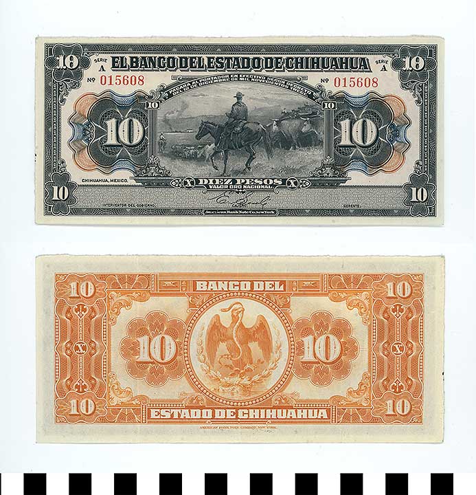 Thumbnail of Bank Note: Mexico, 10 Pesos (1998.03.0746)