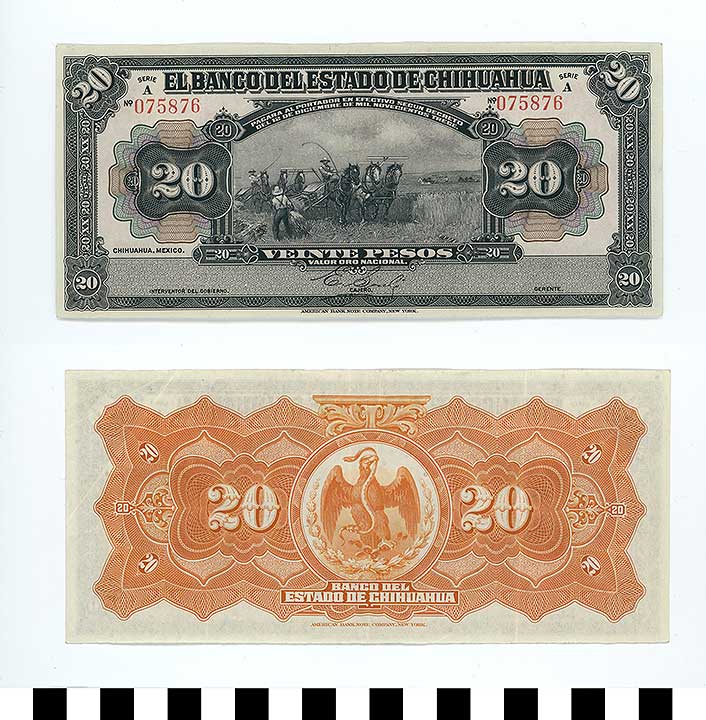 Thumbnail of Bank Note: Mexico, 20 Pesos (1998.03.0747)