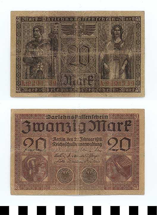 Thumbnail of Bank Note: Germany, 20 Marks (1998.03.0753)