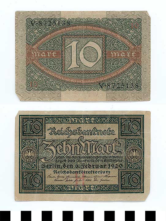 Thumbnail of Bank Note: Germany, 10 Marks (1998.03.0755)