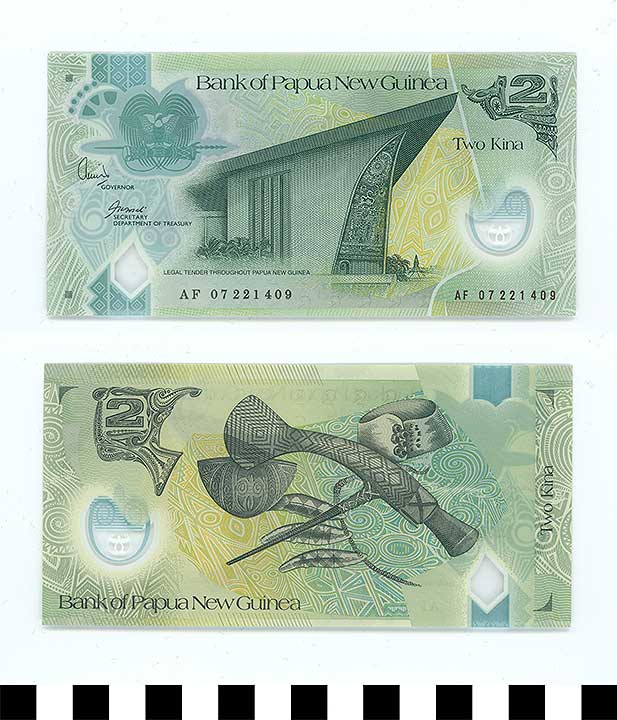 Thumbnail of Bank Note: Papua New Guinea, 2 Kina (2008.18.0011)