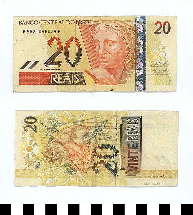 Thumbnail of Bank Note: Brazil, 20 Reais (2013.04.0096)