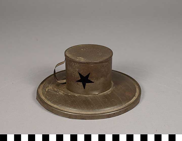 Thumbnail of McKinley and Roosevelt Campaign Torch: Lid (2017.06.0021B)