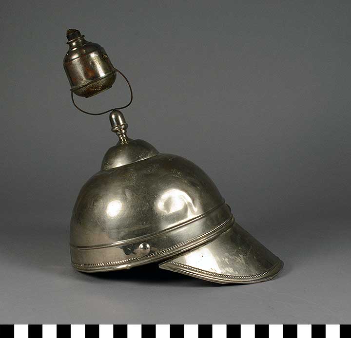 Thumbnail of Parade and Fraternal Campaign Torch Helmet (2017.06.0025)