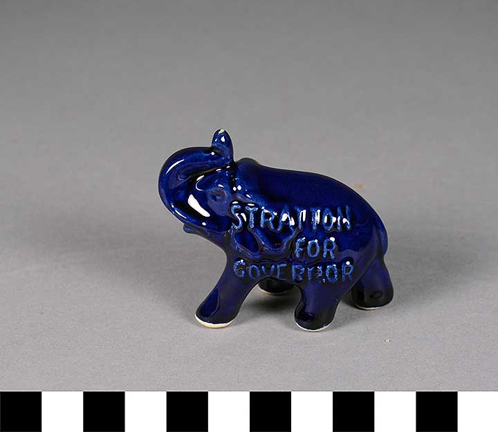 Thumbnail of Figurine: "Stratton for Governor" Elephant  (2017.06.0032A)