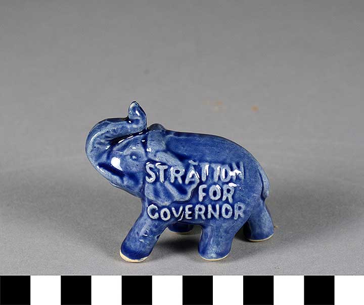 Thumbnail of Figurine: "Stratton for Governor" Elephant  (2017.06.0032B)