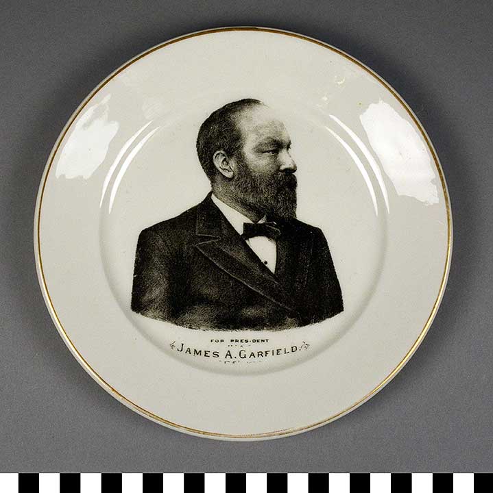 Thumbnail of Commemorative Plate: James A. Garfield for President (2017.06.0091)