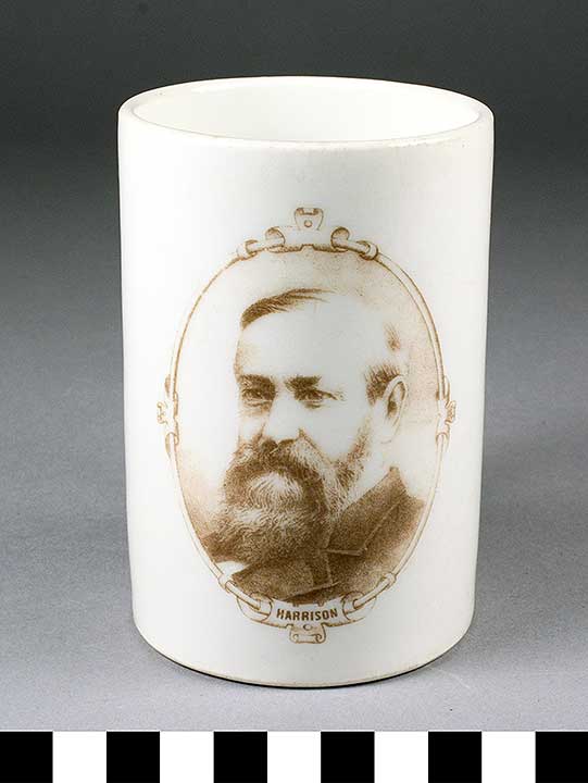 Thumbnail of Mug: Benjamin Harrison (2017.06.0115)