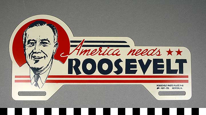 Thumbnail of FDR License Plate Attachment (2017.06.0211)