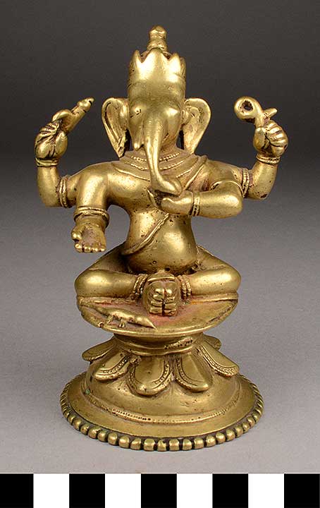 Thumbnail of Figurine: Ganesh on Lotus Throne (2018.05.0020)
