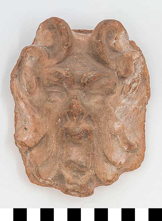 Thumbnail of Antefix Fragment: Silenus Mask (1922.01.0169)