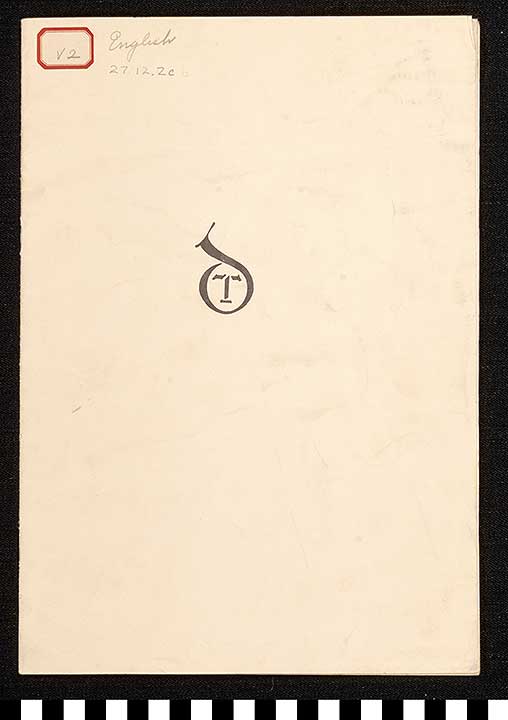 Thumbnail of Folio: Denkmäler des Theatres/II. Mappe (Volume 2), Title Page (1927.12.0002C)