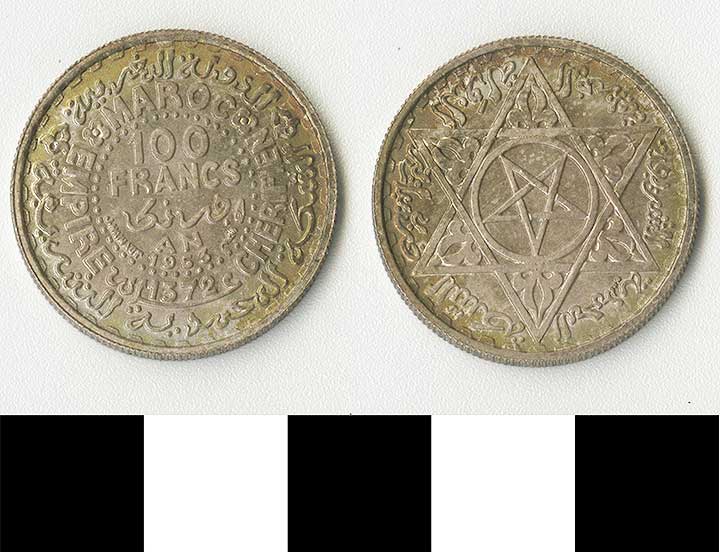 Thumbnail of Coin: Morocco, 100 Francs (1971.15.2433)