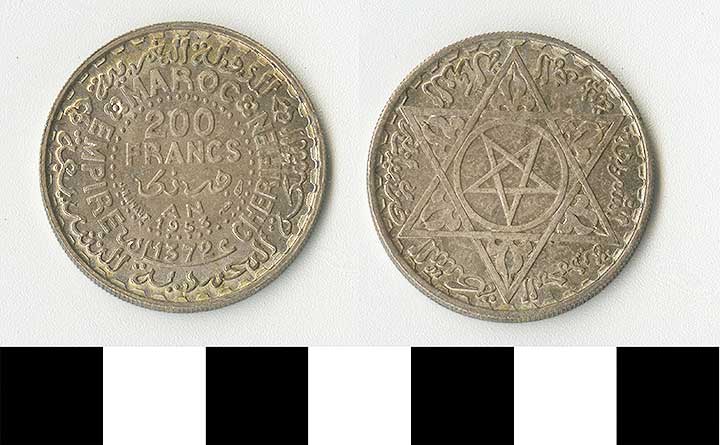Thumbnail of Coin: Morocco, 200 Francs (1971.15.2434)