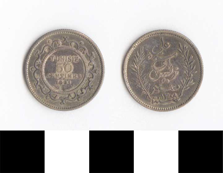 Thumbnail of Coin: Tunisia, 50 Centimes (1971.15.2445)
