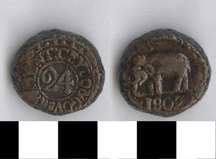 Thumbnail of Coin: Sri Lanka, 1/24 RD (1971.15.2650)