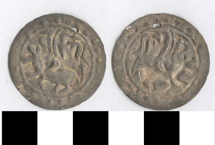 Thumbnail of Coin: India, 1/4 Harikela bracteate (1971.15.2681)