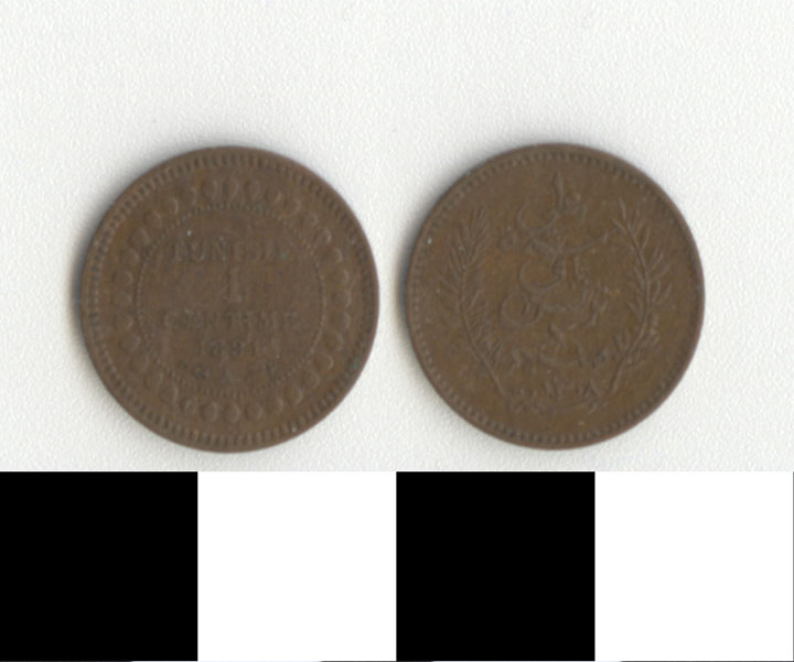 Thumbnail of Coin: Tunisia, 1 Centime (1971.15.2811)