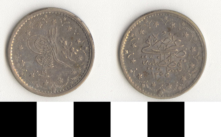 Thumbnail of coin-minor: Turkey 1255 Yr 19  (1971.15.2854)