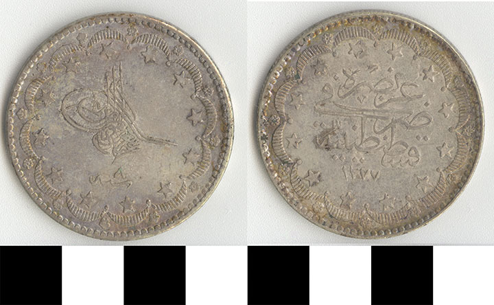 Thumbnail of Coin: Turkey, 20 Kurush (1971.15.3068)