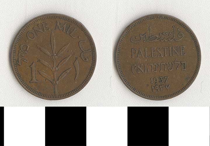 Thumbnail of Coin: Palestine, 1 Mil (1971.15.3096)