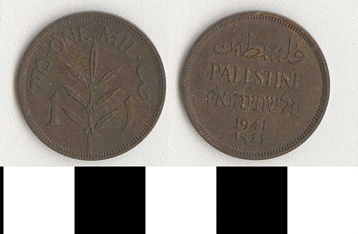 Thumbnail of Coin: Palestine, 1 Mil (1971.15.3099)