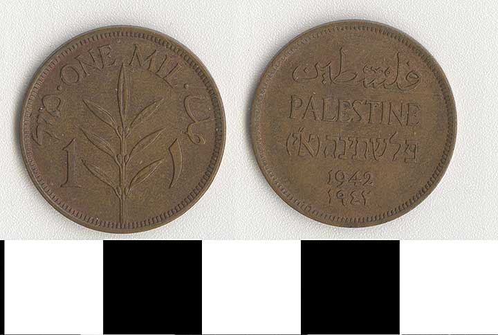 Thumbnail of Coin: Palestine, 1 Mil (1971.15.3100)