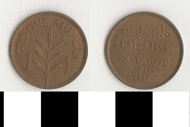 Thumbnail of Coin: Palestine, 1 Mil (1971.15.3101)
