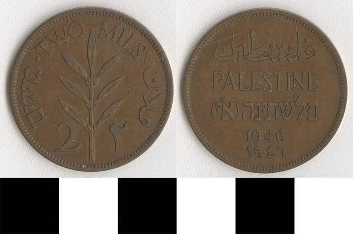 Thumbnail of Coin: Palestine, 2 Mils (1971.15.3109)