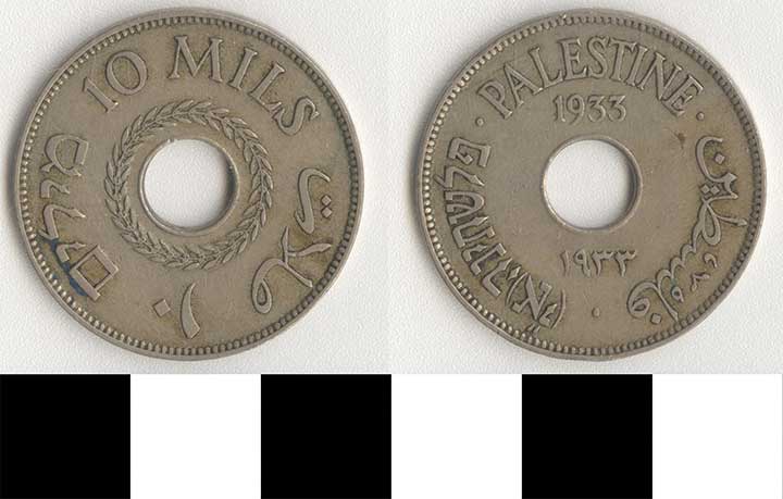 Thumbnail of Coin: Palestine, 10 Mils (1971.15.3119)