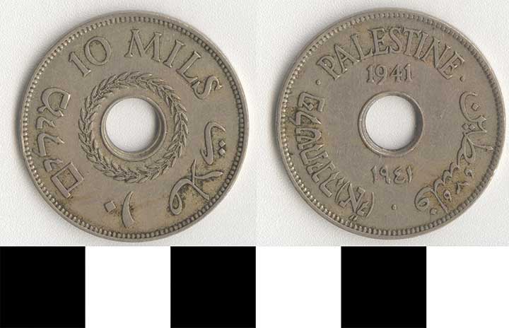 Thumbnail of Coin: Palestine, 10 Mils (1971.15.3125)