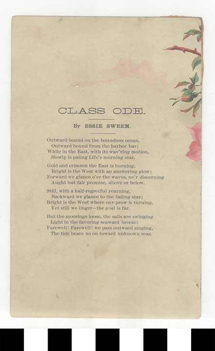 Thumbnail of Greeting Card: "Class Ode" (1972.21.0263)