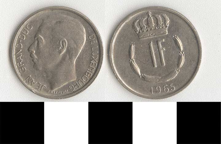 Thumbnail of Coin: Grand Duchy of Luxembourg, 1 Franc (1998.03.0001)