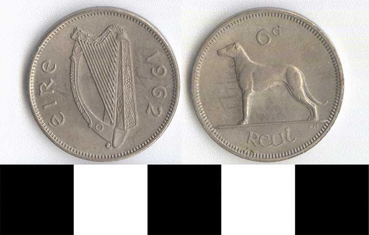 Thumbnail of Coin: Ireland, 6 Pence (1998.03.0016)