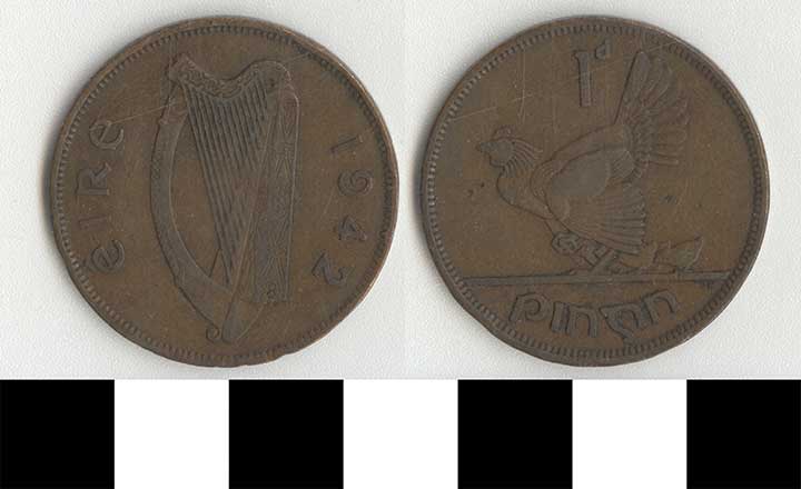 Thumbnail of Coin: Ireland, 1 Pence (1998.03.0018)