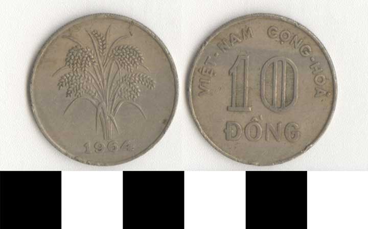 Thumbnail of Coin: Vietnam, 10 Dông  (1998.03.0026)