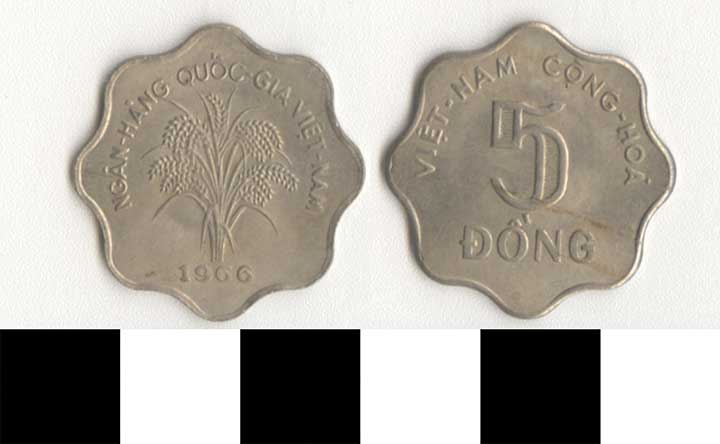 Thumbnail of Coin: Vietnam, 5 Dông (1998.03.0027)