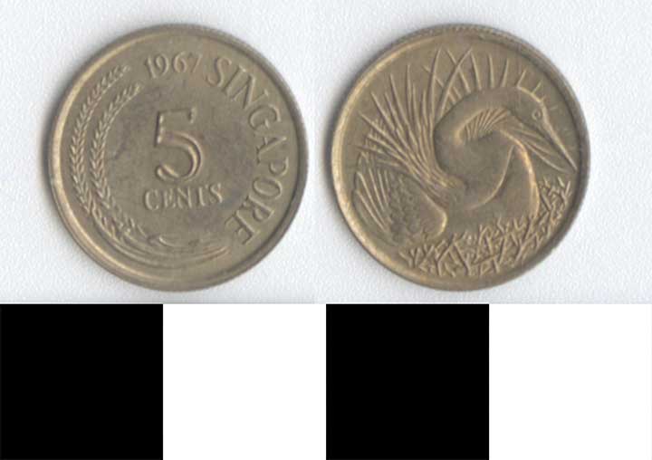 Thumbnail of Coin: Singapore, 5 Cents (1998.03.0031)