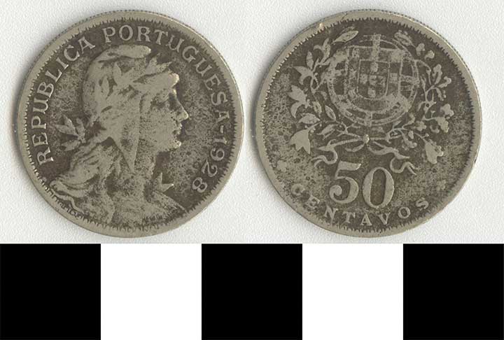 Thumbnail of Coin: Portuguese Republic, 50 Centavos (1998.03.0045)