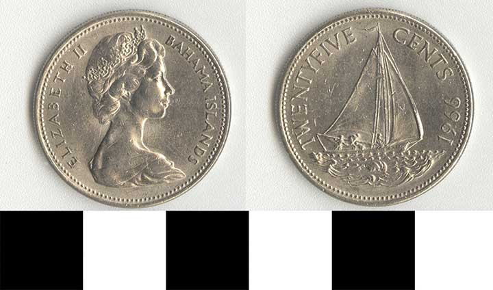 Thumbnail of Coin: Bahamas,  25 Cents (1998.03.0048)