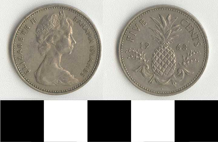 Thumbnail of Coin: Bahamas, 5 Cents (1998.03.0051)