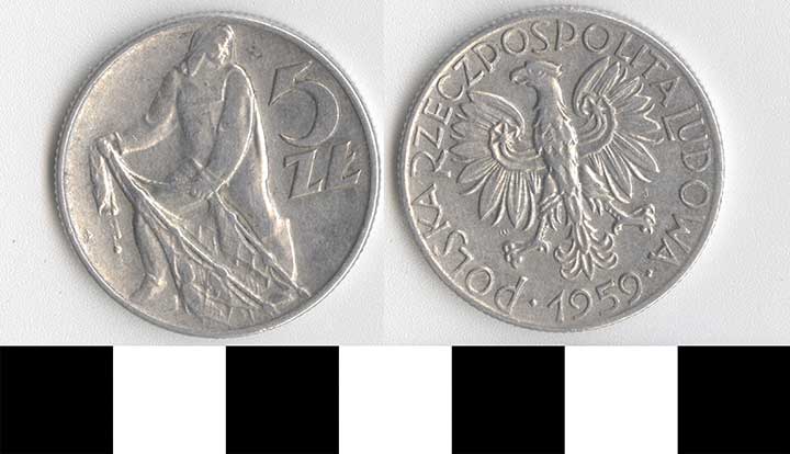 Thumbnail of Coin: Poland, 5 Zlotys (1998.03.0058)