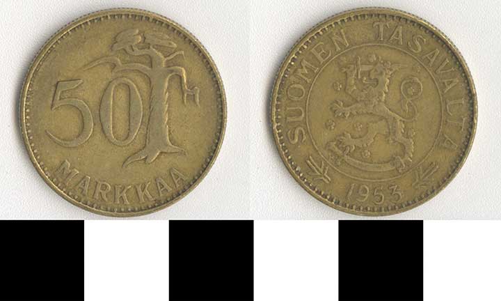 Thumbnail of Coin: Finland, 50 Markka (1998.03.0065)