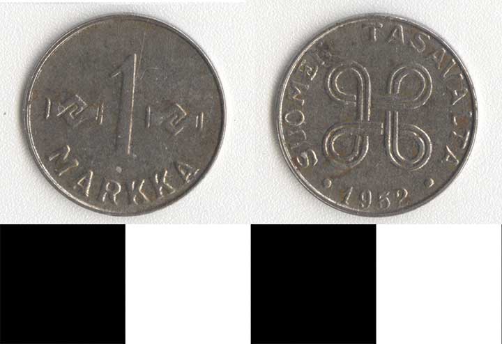 Thumbnail of Coin: Finland, 1 Markka (1998.03.0070)